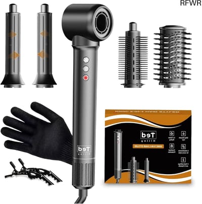 RFWR® 5 in 1 Haarstyler - Professionele Automatische Krultang, Föhn en Stijltang voor Snelle Styling