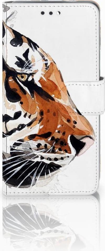 Book Case voor Hoesje Nokia 3.1 (2018) Watercolor Tiger