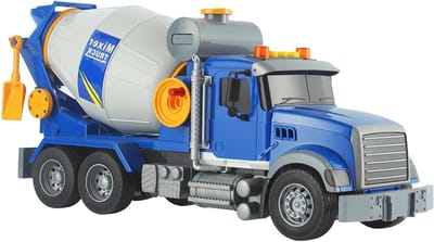 Betonmixer Speelgoedvrachtwagen - Bouwvoertuig Kinderwagen - Stimuleer Actief Spel - Draaiende Trommel - 425 x 193 x 15 cm - Meerkleurig