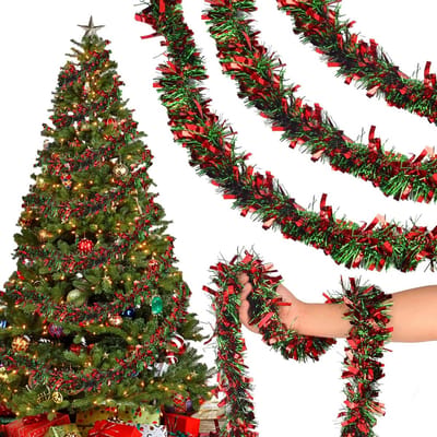 Gouden Metallic Klatergoud Slinger 20 Meter voor Kerstboom Decoratie en Feest