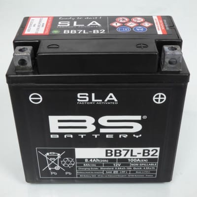 SLA BS-accu voor Peugeot 50 Elystard-scooter - AJP-remklauw 2008 tot 2013 YB7L-B2 / 12 V 8,4 Ah nieuw