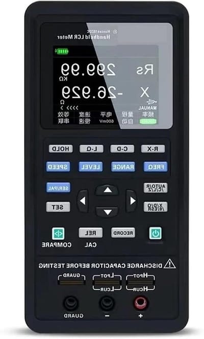 Digitale LCR-meter - Componententester Inductie Capaciteit - Elektronica Componenten Meten - Multi-frequentie Analyse - 2.8 inch Scherm - Grijs