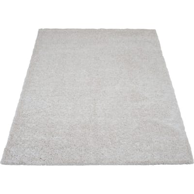 Vloerkleed Buddy Cream 240 x 340 cm - Hoogpolig Vloerkleed – Modern / Japandi Design