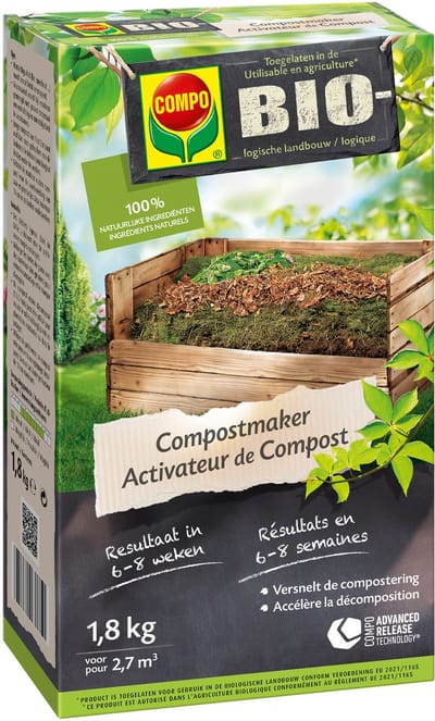 COMPO Bio Compostmaker - kwaliteitscompost in 6 tot 8 weken - versnelt de compostering - doos 1,8 kg