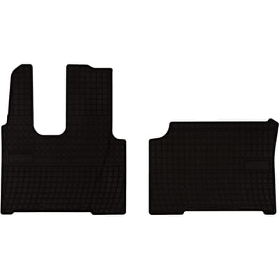Wielganizator SolidPRO - Rubber Automatten - Mercedes Actros MP4 - Zwarte Oplossing - Op Maat Gemaakt