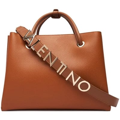 VALENTINO handtas schoudertas Alexia Shopping Bag Cuoio Lichtbruin