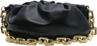 Dames Handtas - Schoudertas Clutch - Avondje Uit - Uniek Wolkvormig Design - 34cm x 18cm - Beige
