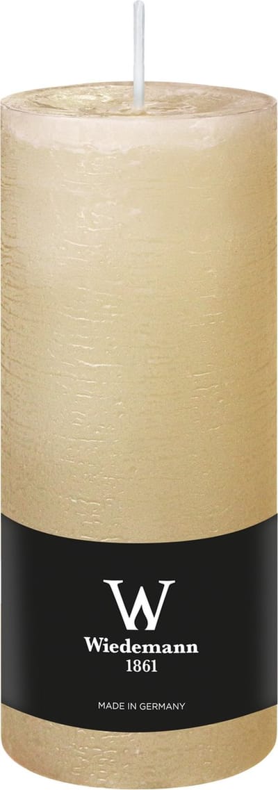 Wiedemann Cilinderkaars/stompkaars - rustieke kaars - creme wit - 7 x 16 cm - 66 branduren
