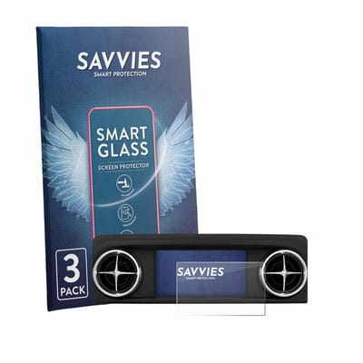 3 Stuks Savvies Screenprotector - geschikt voor Mercedes-Benz SLK-Class R172 2011-2016 Audio 20 CD 5.8" - beschermfolie glas transparant