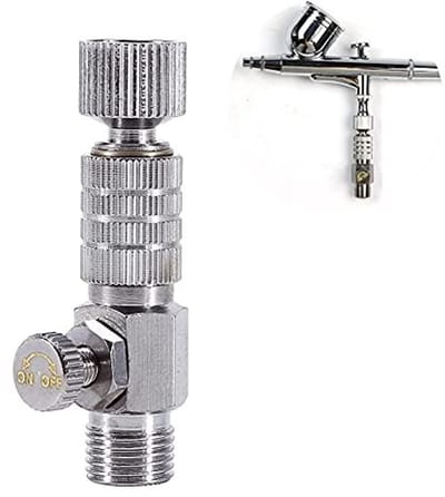 Dailygoods - Airbrush Connector - Quick Coupling Adapter - Luchtstroom Regeling - 1/8 inch - Luchtcompressor - Professionele luchttool - Geschikt voor...