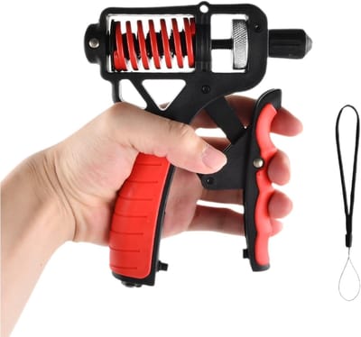 Krachttraining Handgrip voor Armspieren met Verstelbare Weerstand en Geïntegreerde Telling, Ideaal voor Hand- en Vingertraining, 5-100 kg