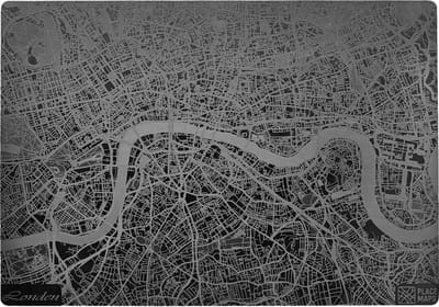 Place Maps Placemat Stadskaart Berlijn - Kunstleer - Champagne - 1 Stuk
