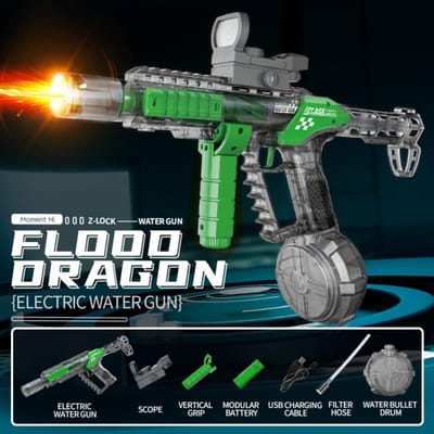 MK9 Elektrisch Waterpistool Volautomatisch Schietspellen Zomer Strand Buiten Entertainment Speelgoed voor Kinderen Volwassen Cadeaus groen