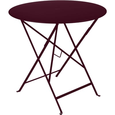 Fermob BISTRO klaptafel rond - B9 zwarte kers - Ø 77 cm