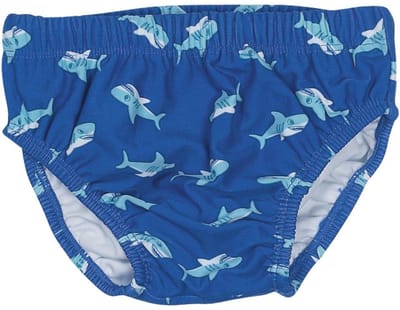 Playshoes UV herbruikbare Zwemluier Kinderen Shark - Blauw - Maat 74/80