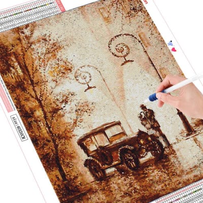 Diamantmozaïek Volledig vierkant landschap Diamantschilderij Straatborduurwerk Verkoop Paar Hobby's en ambachten Decoratie Full Square 20X30CM