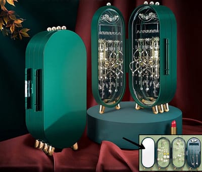 Borvat® | Groen | Sieradenhouder | Oorbellenrekje | Sieradenrekje | Sieraden Organizer | Sieraden Doos | Sieraden Opbergen