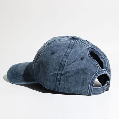 Effen kleur paardenstaart baseballpet met gebogen klep eendenbekpet voor lente en zomer dames buitensport zonneklep One Size gray