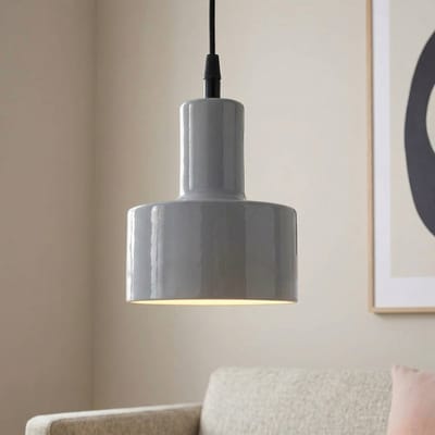 PR Home hanglamp Solo Small met stekker Ø13cm, lichtblauw