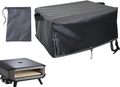 Pizzaovenhoes - Oven beschermhoes - Buiten koken - Waterdicht Oxford-doek - 62 x 62 x 28 cm - Zwart