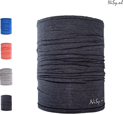 NiSy.nl 100% Merino Wol Nekwarmer | Premium Soft-Touch | Sjaal | Unisex | One Size | Zwart