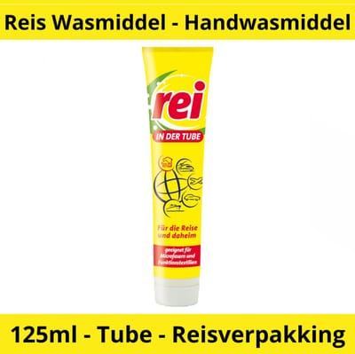 Reis Wasmiddel - Handwasmiddel - Tube 125ml - Reiswasmiddel voor vakantie - Travel - Reisverpakking - Handwas