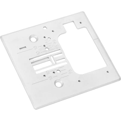 Naaldplaat naaimachine 7,6x8,4cm Stalen naaldkeelplaat voor Singer 7256 7258 7285Q S800 white