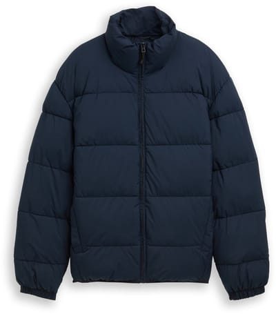 Tom Tailor Denim - Lichtgewicht pufferjack met opstaande kraag - Maat XXL - sky captain blue