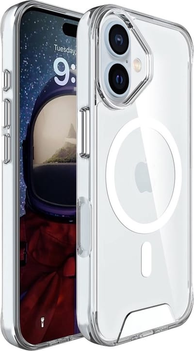 Coverup Hoesje - Geschikt voor iPhone 16 Plus Hoesje - Coverup Transparant TPU Back Cover - MagSafe Compatible - Transparant