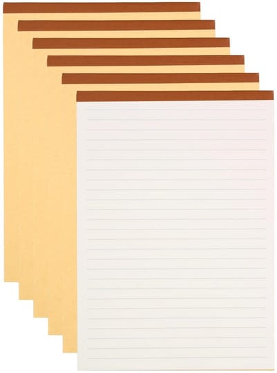 B5 Notitieblokken 70 Vel College Ruled | 6 Delig Pack Juridisch Formulier voor Kantoor & School
