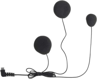 Intercom Headset - Motorhelm Microfoon - Communicatie Tijdens Rit - Type C Connector - Zachte Buis - Zwart