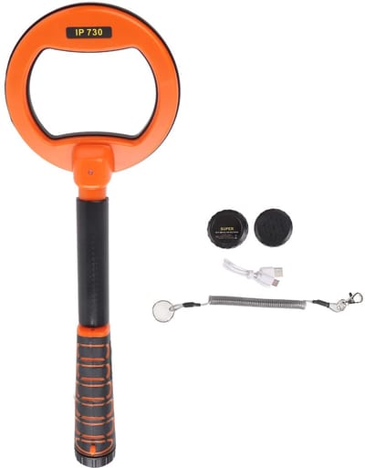 SPHProducts - Onderwater Metaaldetector - Draagbaar en Oplaadbaar - IP68 Waterdicht - Hoorbare en Trilalarmen - Duiken - Oranje