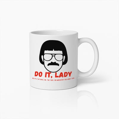 330ml Humoristische "Doe Het, Mevrouw" Quote Mok – Unieke Grappige Keramische Koffiebeker Cadeau