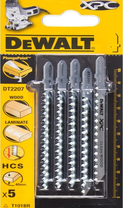 DeWalt DT2207-QZ Serie - Jigsaw Bladen - 100 mm - Staal Hoogwaardig