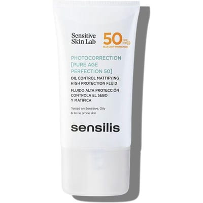 FOTOCORRECTIE [PURE AGE PERFECTION 50] vloeistof hoge bescherming controleert talg en matteert 40 ml