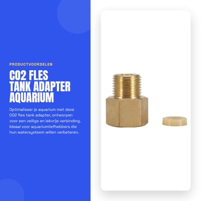 Dailygoods - CO2 Fles Tank Adapter - Aquarium Accessoires - W21.8 naar CGA320 Converter - Veilig en Betrouwbaar - Geschikt Voor Aquaria