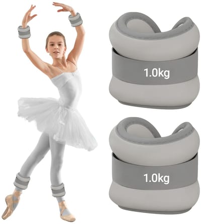voeten, 2 stuks, gewichten voor benen en armen voor beginners en kinderen, enkelgewichten, polsgewichten, voetgewichten, ideaal voor pilates, yoga, joggen