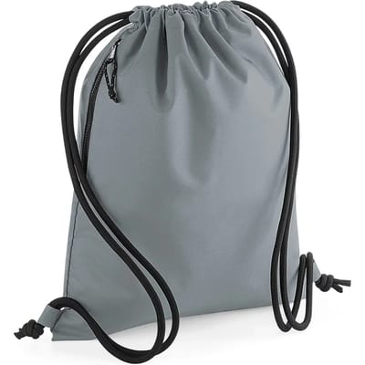 Gymtas 100% gerecycled polyester 40 x 48 cm (Pure Grey)