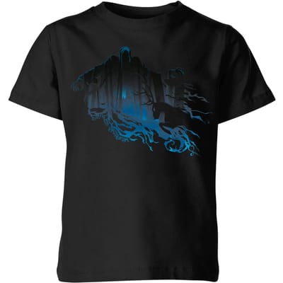 Harry Potter Dementor Silhouet kinder t-shirt - Zwart - 98/104 (3-4 jaar)