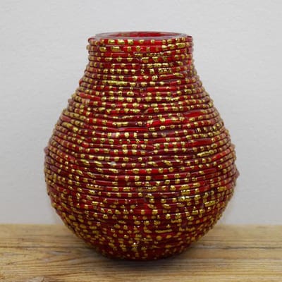 SENSE Vaas & Waxinelichthouder  Rood - *** 2 STUKS ***