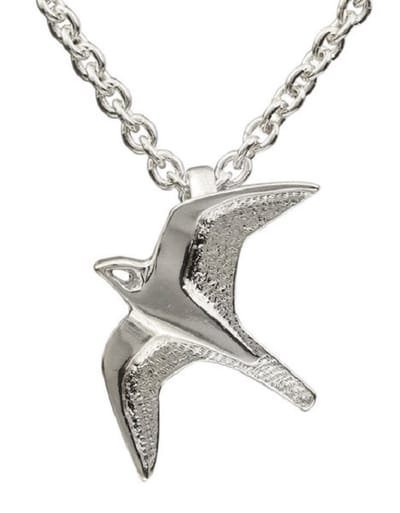 AuBor ®. Hanger. Zilver. De kleine slechtvalk.