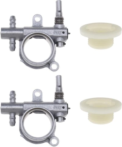 Kettingzaag Oliepomp met Worm Drive Gear - Compatibel met 25CC/38CC Kettingzagen - 2 Stuks
