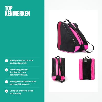 Dailygoods- Draagtas Ademend - Roller Skate Bag - Oxford Doek - Draagbare Handgreep - Schouderriem - 38x39x20cm - Skatebag