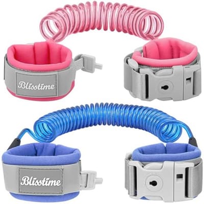 Peuter Riem 2 Pack - Kind Anti Verlies Pols Leash met Key Lock - Veilig Harnas voor Peuters