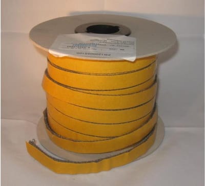 Kachelkoord plat 8 x 3 mm – 2,5 meter – zelfklevend glasvezel – ruitafdichting hout- & pelletkachel