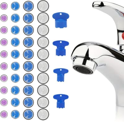 40 stuks straalregelaar kraan inclusief demontagesleutel verwijderingsgereedschap voor vervanging van badkamer en keuken waterfilter waterfilter waterwaterkraan besparing,M16 / M18 / M22 / M24