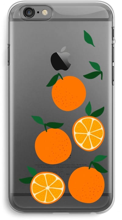 Case Company® - Hoesje geschikt voor iPhone 6 PLUS / 6S PLUS hoesje - Will you be my clementine - Soft Cover Telefoonhoesje - Bescherming aan alle Kanten en Schermrand