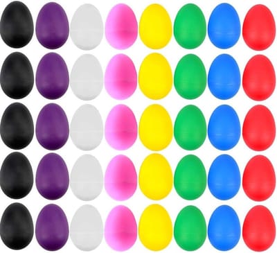 Muzikale Eieren Set - Ritmische Speeltjes - Muziek Leren - 40 Stuks - 6cm - Multicolor
