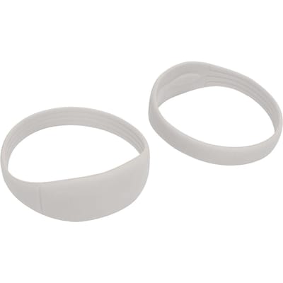 2 STuks Patella Kniebrace Band Siliconen Patellapees Stabilisator Band Elastische Brace met Draagbare Tas voor Basketbal Grey grijs
