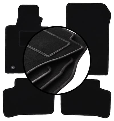 Complete set veloursmatten voor: Mercedes GLK X204 SUV (2008-2015)
